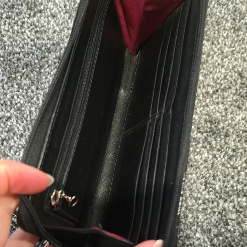 Coach Black and Tan Wristlet Wallet - Picture 3 of 3